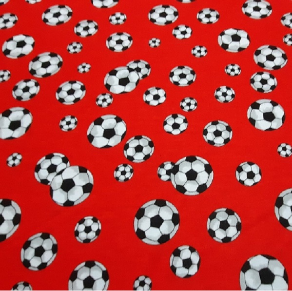 Wzór piłki na czerwonym jersey